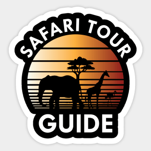 Safari Tour Guide Sticker